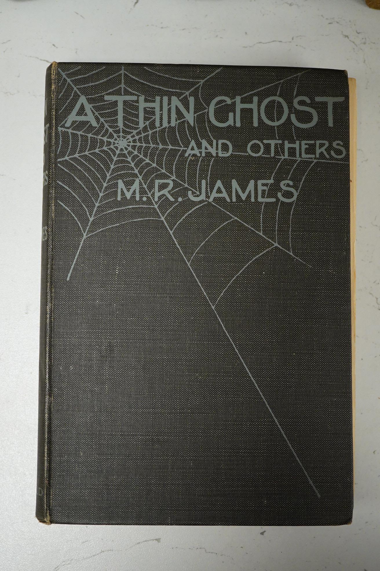 James, Montague Rhodes - A Thin Ghost and Others. first edition. half title; original black and white pictorial cloth, cr. 8vo. Edward Arnold, 1919
